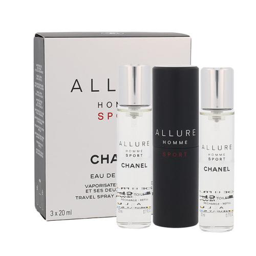 Chanel Allure Homme Sport 3x20 ml toaletná voda Twist and Spray pre mužov miniatura