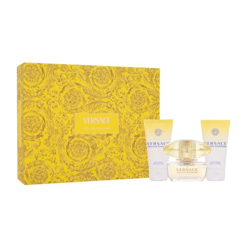 Versace Yellow Diamond darčeková kazeta pre ženy Edt 50ml  50ml tělové mléko  50ml sprchový gel