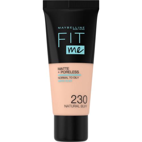 Maybelline Fit Me! Matte  Poreless 30 ml zjednocujúci makeup s zmatňujúcim efektom pre ženy 230 Natural Buff