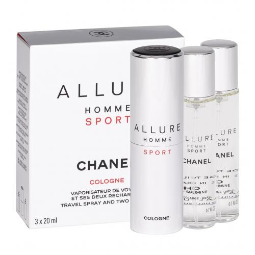 Chanel Allure Homme Sport Cologne 3x20 ml kolínska voda Twist and Spray pre mužov