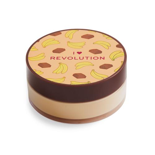 I Heart Revolution Loose Baking Powder 22 g jemný púder pre zmatnenie a fixáciu make-upu pre ženy Chocolate Banana