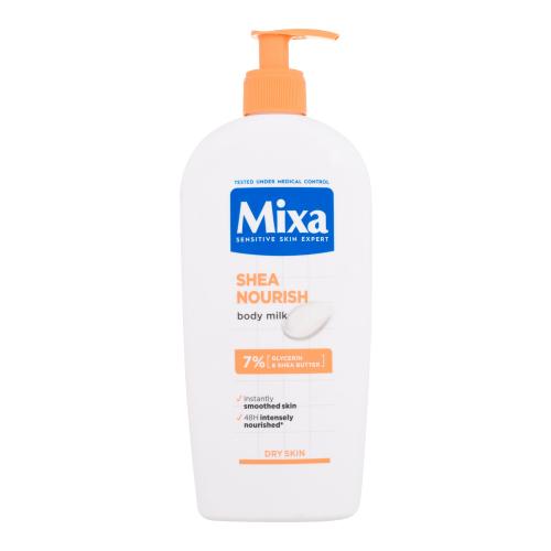 Mixa Shea Nourish Body Milk 400 ml telové mlieko pre suchú a veľmi suchú pokožku unisex