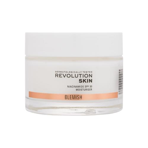 Revolution Skincare Blemish Niacinamide Moisturiser SPF30 50 ml denný pleťový krém s uv ochranou pre ženy