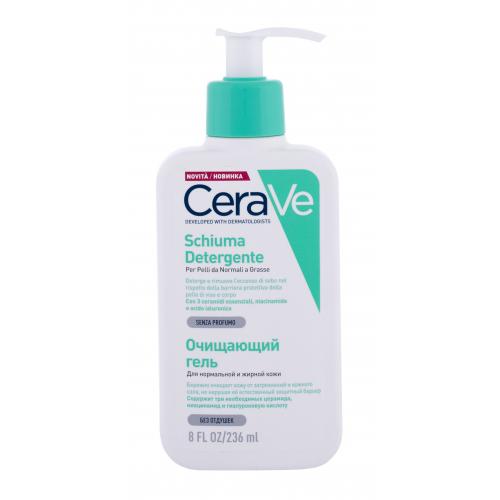 CeraVe Facial Cleansers Foaming Cleanser 236 ml čistiaci penový gél na normálnu a mastnú pleť pre ženy