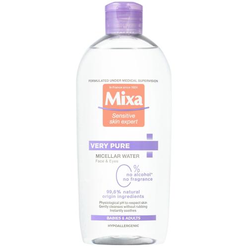 Mixa Micellar Water Very Pure 400 ml micelárna voda na citlivú pleť pre ženy