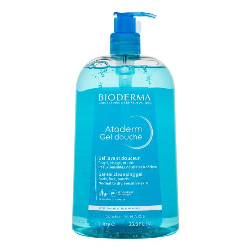 BIODERMA Atoderm Gentle Cleansing Gel 1000 ml jemný sprchovací gél na normálnu až suchú citlivú pokožku unisex