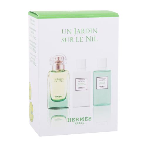 Hermes Un Jardin Sur Le Nil darčeková kazeta unisex toaletná voda 50 ml  telové mlieko 40 ml  sprchovací gél 40 ml