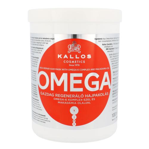 Kallos Cosmetics Omega 1000 ml maska pre regeneráciu vlasov pre ženy
