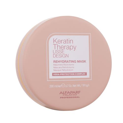 ALFAPARF MILANO Keratin Therapy Lisse Design Rehydrating 200 ml hydratačná maska na vlasy pre ženy