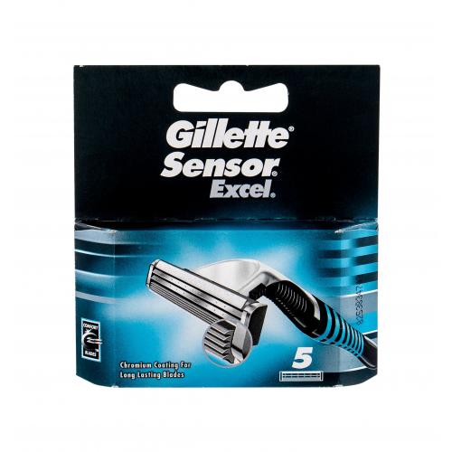 Gillette Sensor Excel náhradné ostrie pre mužov náhradná britva 5 ks