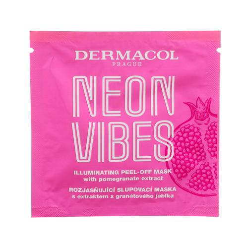 Dermacol Neon Vibes Illuminating Peel-Off Mask 8 ml rozjasňujúca pleťová maska pre ženy