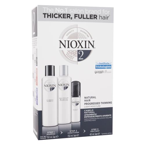 Nioxin System 2 darčeková kazeta pre ženy šampón System 2 150 ml  kondicionér System 2 150 ml  vlasová starostlivosť System 2 40 ml