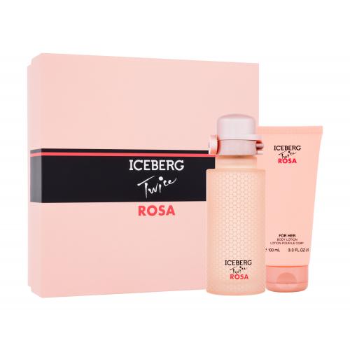 Iceberg Twice Rosa darčeková kazeta pre ženy toaletná voda 125 ml  telové mlieko 100 ml
