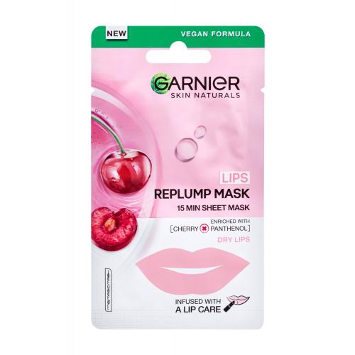 Garnier Skin Naturals Lips Replump Mask 5 g maska na vyplnené a hydratované pery pre ženy