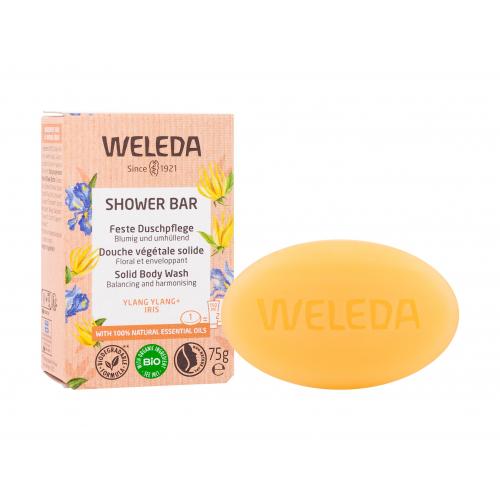 Weleda Shower Bar Ylang Ylang  Iris 75 g aromaterapeutické tuhé mydlo pre pocit bezpečia a rovnováhy pre ženy
