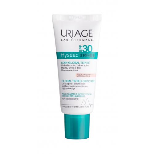 Uriage Hyséac 3-Regul Global Tinted Skincare SPF30 40 ml univerzálny tónovací krém na mastnú a problematickú pleť unisex