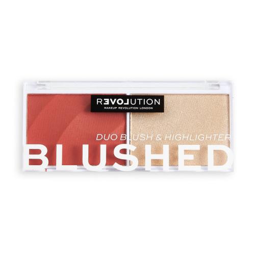 Revolution Relove Colour Play Blushed Duo Blush  Highlighter 5,8 g paletka s rozjasňovačom a lícenkou pre ženy Daydream