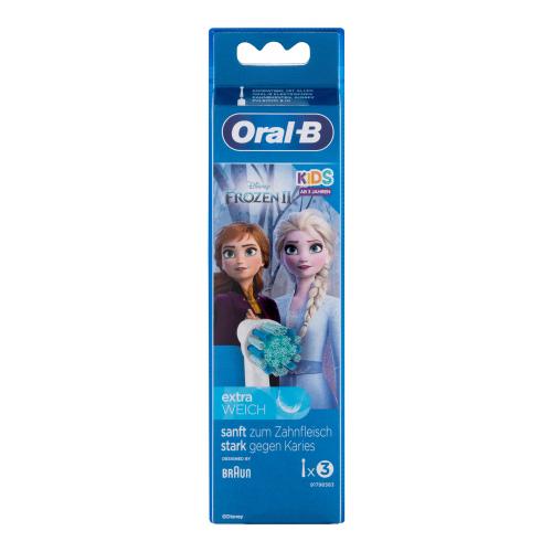 Oral-B Kids Brush Heads Frozen II náhradné hlavice na elektrickú zubnú kefku pre deti 3 ks náhradných hlavíc