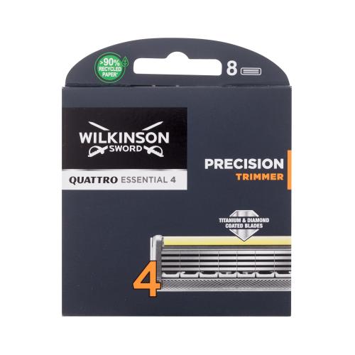 Wilkinson Sword Quattro Essential 4 Precision Trimmer náhradné ostrie pre mužov náhradná britva 8 ks