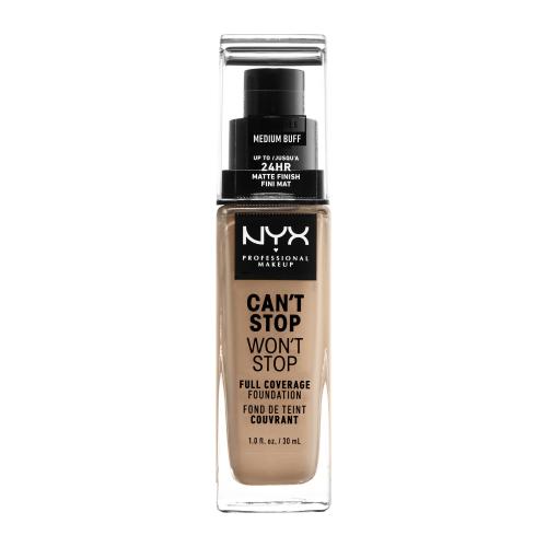 NYX Professional Makeup Cant Stop Wont Stop 30 ml vodoodolný tekutý make-up pre ženy 10.5 Medium Buff