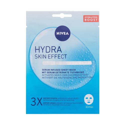 Nivea Hydra Skin Effect Serum Infused Sheet Mask 1 ks hydratačná textilná maska pre ženy
