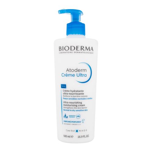 BIODERMA Atoderm Crème Ultra 500 ml vyživujúci a hydratačný telový krém na normálnu až suchú a citlivú pokožku unisex