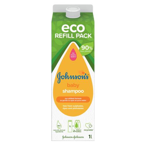 Johnson´s Baby Shampoo 1000 ml extra jemný šampón Náplň pre deti