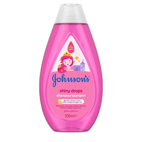 Johnson´s Shiny Drops Kids Shampoo 500 ml šampón pre lesklé a hodvábne jemné vlasy pre deti