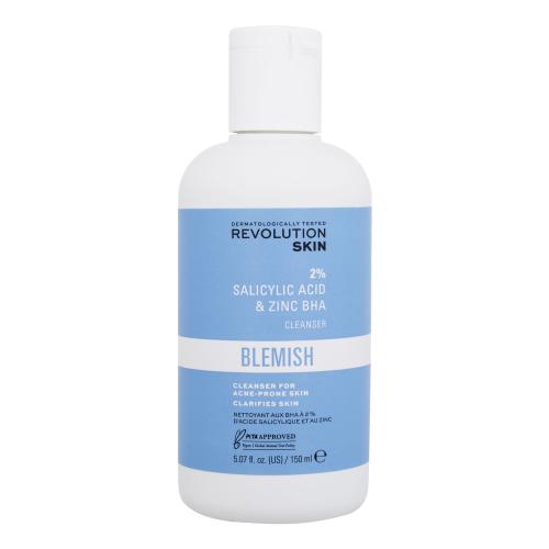 Revolution Skincare Blemish 2% Salicylic Acid  Zinc BHA Cleanser 150 ml čistiaci gél proti akné pre ženy