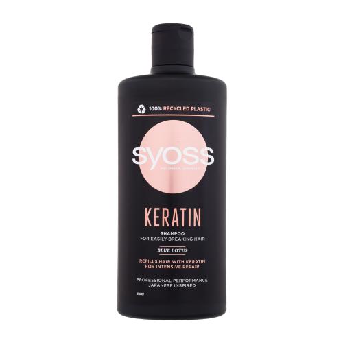 Syoss Keratin Shampoo 440 ml šampón na suché a lámavé vlasy pre ženy