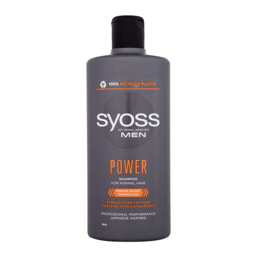 Syoss Men Power Shampoo 440 ml šampón na posilnenie vlasov a stimuláciu rastu pre mužov