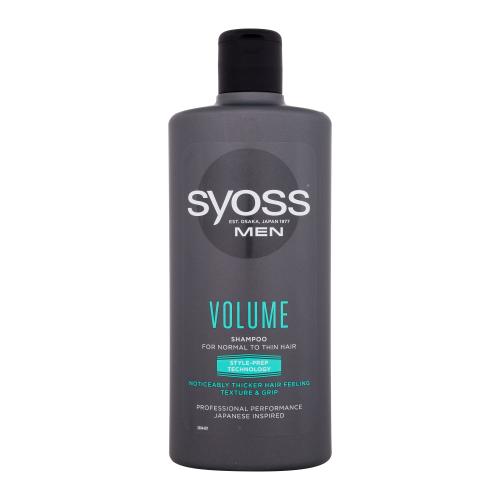 Syoss Men Volume Shampoo 440 ml šampón na zväčšenie objemu jemných vlasov pre mužov