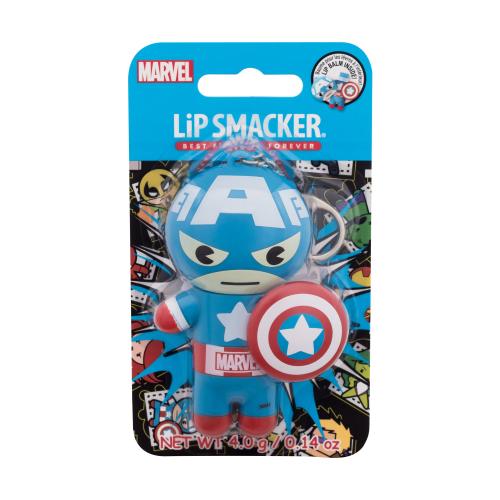 Lip Smacker Marvel Captain America Red, White  Blue-Berry 4 g balzam na pery s ovocnou príchuťou pre deti