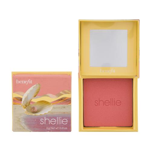 Benefit Shellie Blush 6 g púdrová lícenka pre ženy Warm Seashell-Pink