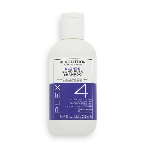 Revolution Haircare London Plex 4 Blonde Bond Plex Shampoo 250 ml hydratačný a obnovujúci šampón pre ženy
