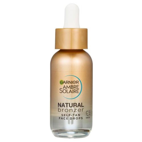 Garnier Ambre Solaire Natural Bronzer Self-Tan Face Drops 30 ml samoopaľovacie kvapky na tvár unisex