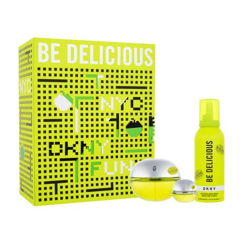 DKNY DKNY Be Delicious darčeková kazeta pre ženy parfumovaná voda 100 ml  parfumovaná voda 7 ml  sprchovacia pena 150 ml