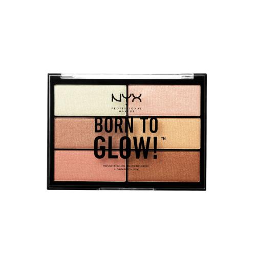 NYX Professional Makeup Born To Glow Highlighting Palette 28,8 g paletka rozjasňovačov pre ženy