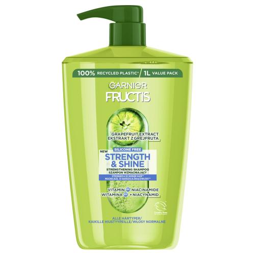 Garnier Fructis Strength  Shine Fortifying Shampoo 1000 ml šampón na posilnenie a lesk vlasov pre ženy