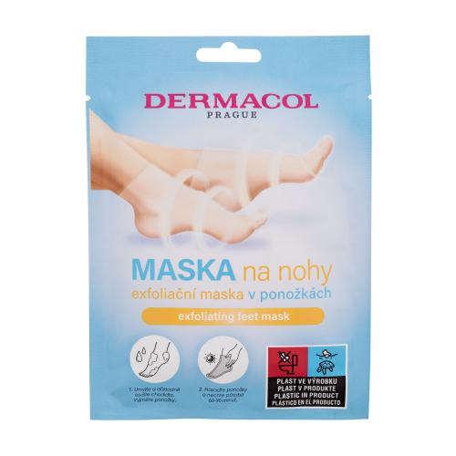 Dermacol Feet Mask Exfoliating 2x15 ml exfoliačná maska na nohy v podobe ponožiek pre ženy