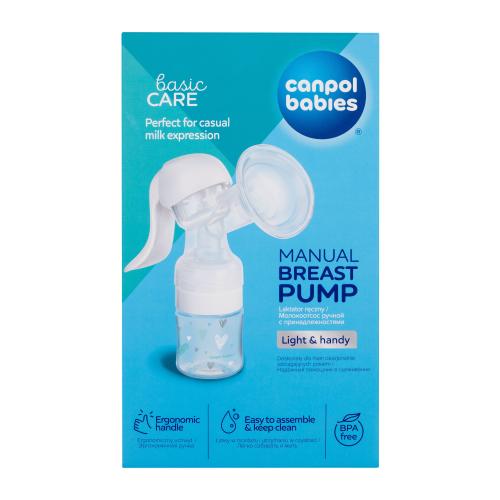 Canpol babies Basic Care Manual Breast Pump 1 ks manuálna odsávačka mlieka pre ženy