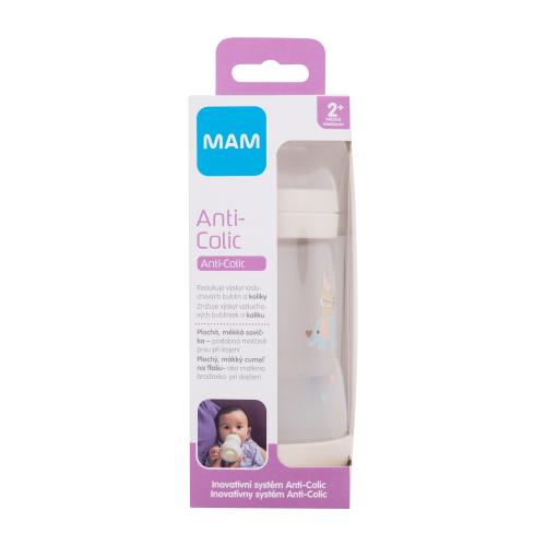 MAM Easy Start Anti-Colic 2m Linen 260 ml dojčenská fľaša pre novorodencov na materské mlieko a umelú výživu pre deti