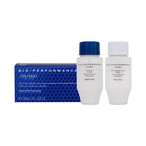 Shiseido Bio-Performance Skin Filler Serums pleťové sérum Náplň proti vráskam pre ženy denné pleťové sérum Bio-Performance Full Expansion Serum 30 ml náplň  nočné pleťové sérum Bio-Performance Infill Serum 30 ml náplň