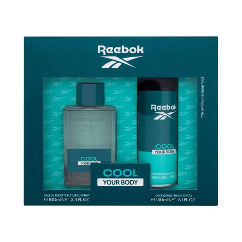 Reebok Cool Your Body darčeková kazeta pre mužov toaletná voda 100 ml  dezodorant 150 ml