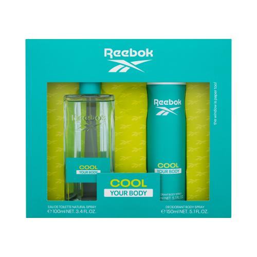 Reebok Cool Your Body darčeková kazeta pre ženy toaletná voda 100 ml  dezodorant 150 ml