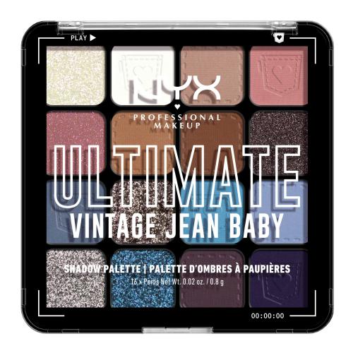 NYX Professional Makeup Ultimate 13,28 g paletka očných tieňov pre ženy 02 Vintage Jean Baby