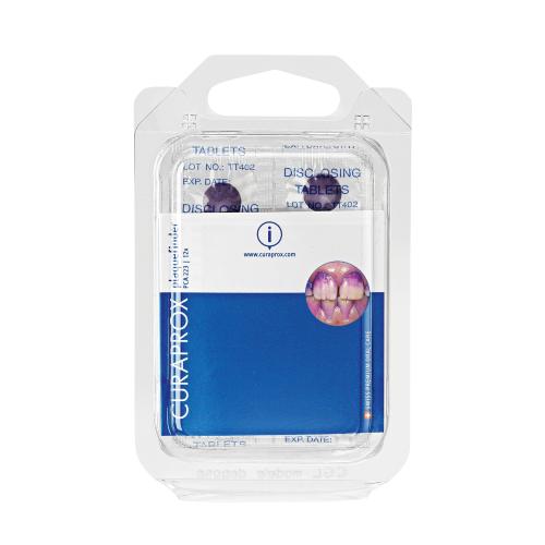 Curaprox PCA 223 Plaquefinder žuvacie tablety na indikáciu zubného povlaku unisex žuvacie tablety 12 ks