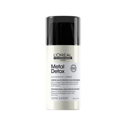LOréal Professionnel Metal Detox Professional High Protection Cream 100 ml ochranný bezoplachový krém na vlasy pre ženy