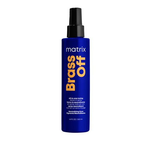 Matrix Brass Off All-In-One Toning Leave-In Spray 200 ml bezoplachový sprej na neutralizáciu mosadzných podtónov pre ženy