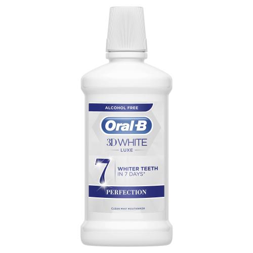 Oral-B 3D White Luxe 500 ml ústna voda s bieliacim účinkom unisex